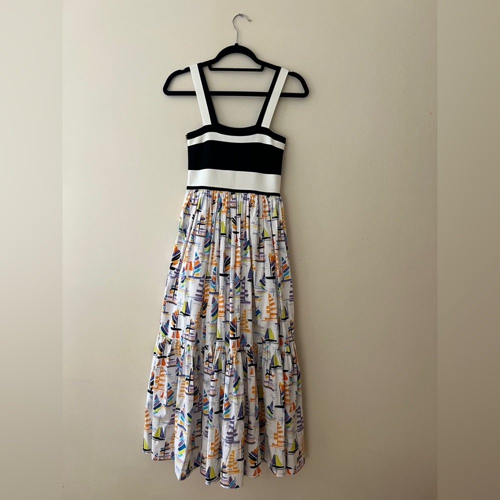 Tanya Taylor Printed Long Dress